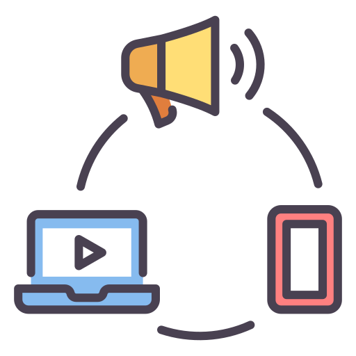 Green circular logo with white stylized letter